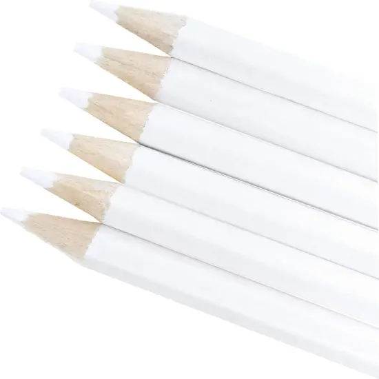 12 Water Soluble Pencils for Marking (White) {2}