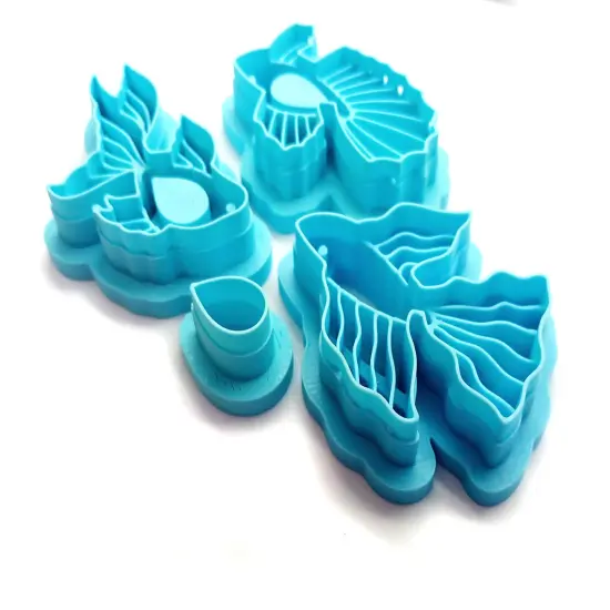Fancy Goldfish Clay Cutters, 3 Fish Styles Plus Fin, Adorabilities {3}