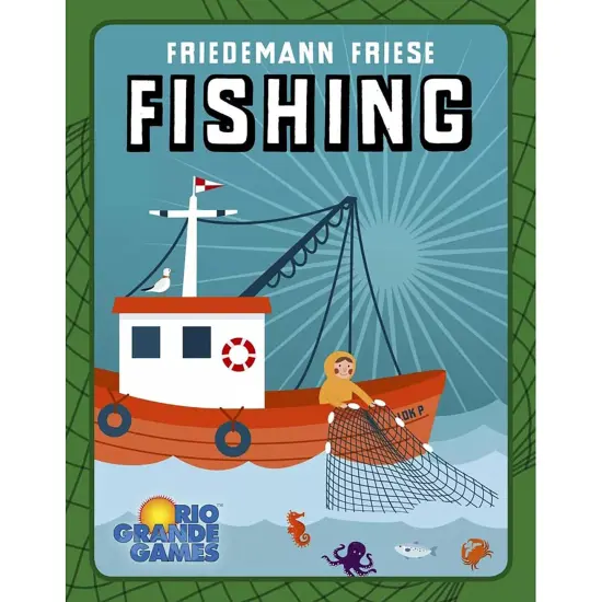 Rio Grande Games: Fishing - Trick Taking Card Game, Ocean Theme, Card Drafting & Point Collection, Ages 14+, 3-5 Players, 30-60 Mins {3}