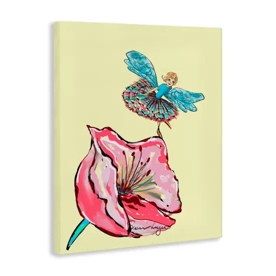 Stupell Industries Ballerina Fairy & Flower Canvas, design by Susan Lugar {3}