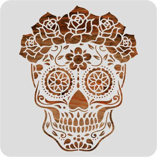 Pirate Skull Stencil Template(6x612x12 inch Mexico Sugar Skull Starry Painting Art Template(Painting) {6}