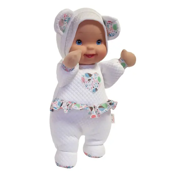 Baby's First: Love Bear Baby Doll - White Quilted Outfit, Interactive Musical Doll, Plays This Little Light of Mine, Soft Toy, Baby-Kids-Toddlers 3mo+ {3}