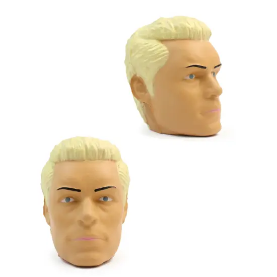 WWE: Stress Heads - Twin Pack - 3" Character Head Squash-Squeeze Novelty Toys, Cody Rhodes & The Rock, Stress Relief & Sensory Play, Kids-Fans Ages 6+ {6}