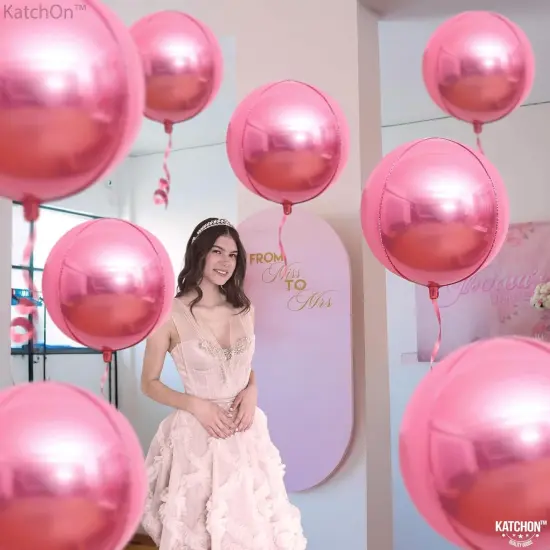 Light Pink Foil Balloons - 22 Inch(Light Pink) {5}