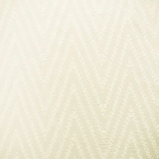 White Rayon Clip-Spot Chevron Texture Challis Woven Fabric By the Yard {3}