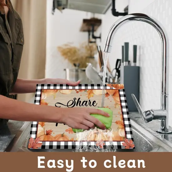 Set of 6 Buffalo Plaid Fall Placemats {4}