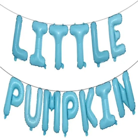 Little Pumpkin 16 Inch Multicolor Mylar Aluminum Foil Balloons(Little Pumpkin Light Blue) {1}