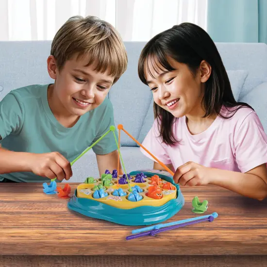 Ambassador Games: The Fishing Game - Dinosaur Edition - Classic Animated Catching Game, Dinos Spin Around & Bite Up & Down, Kids Ages 3+, 2-4 Players {5}