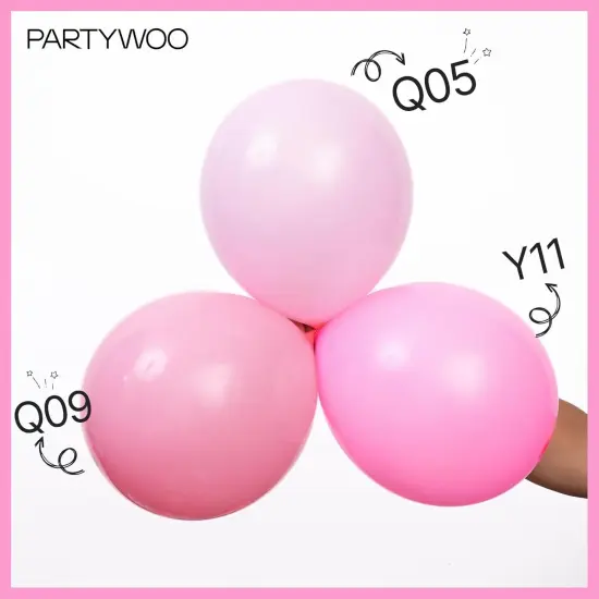 Matte Pink Balloon Arch Kit Garland (Pink-y11) {3}