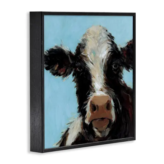 Stupell Industries Cow with Wispy Hair Framed Giclee, design by Wani Pasion {3}
