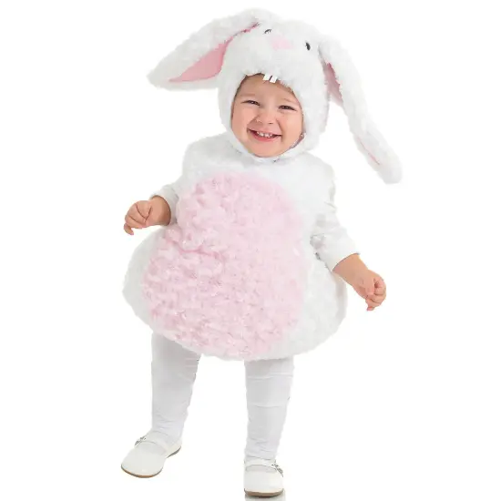 Bunny Infant Costume Baby Halloween White Plush Outfit {1}