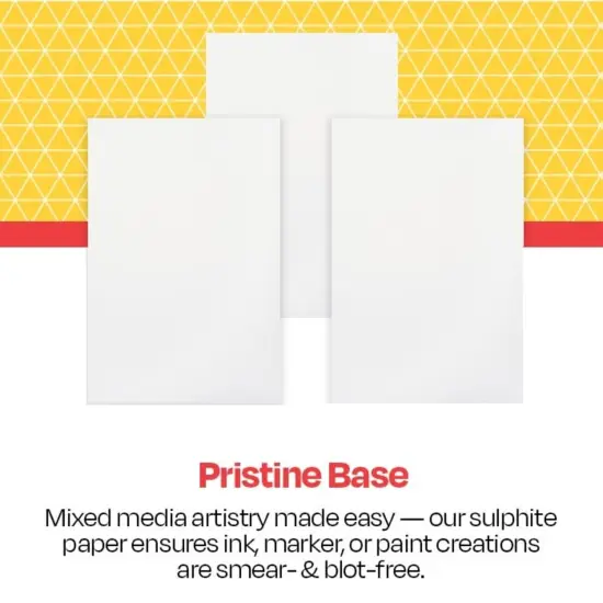 School Smart Folding Bristol Board, 18 x 24 Inches, White, Pack of 100 {2}