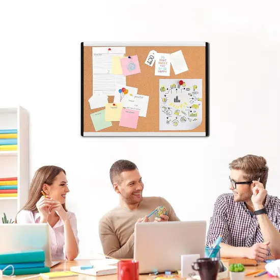 3 Pack Cork Bulletin Board with Frame - 23" x 17" {5}