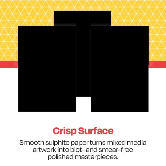 School Smart Folding Bristol Board, 18 x 24 Inches, Black, Pack of 100 {3}