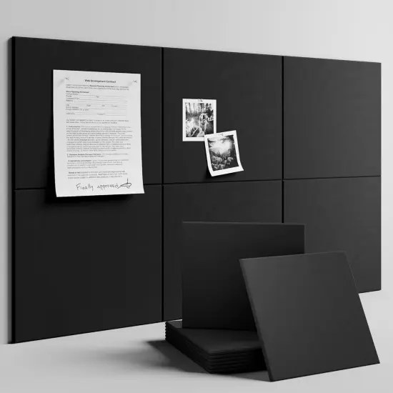 36" x 24" Cork Board Alternative-6 Pack(Black) {5}