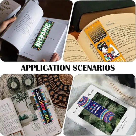 Hispanic Heritage Month Bookmark (Black) {6}