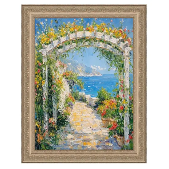 French Silver Leaf Ornate Picture Frame 16x24 frame {1}