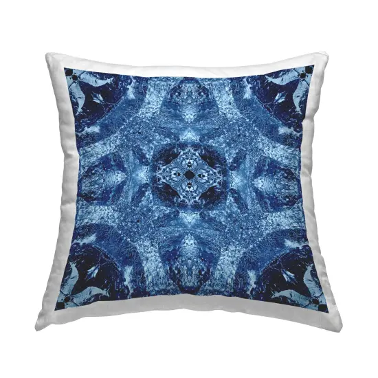 Mosaic Tile Pattern Decorative Printed Throw Pillow Design by Elspeth Helen Meabank Perkin, 18 x 7 x 18 {1}