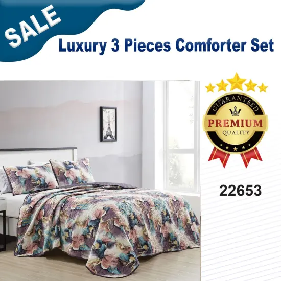 Luxury 3 Pieces Comforter Set {1}