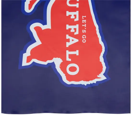 Northlight Red and White Let's Go Buffalo Outdoor House Flag 40" x 28" {5}