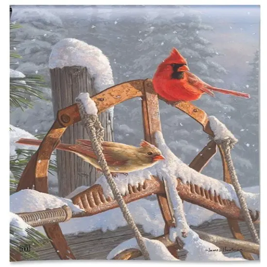 Fresh Snow Garden Flag {2}