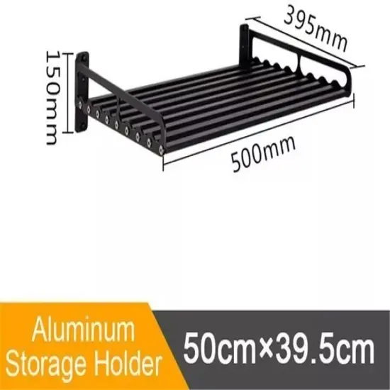 50CM Aluminum Microwave Oven Bracket Wall Mount Shelf Cooker Holder Storage Rack {6}