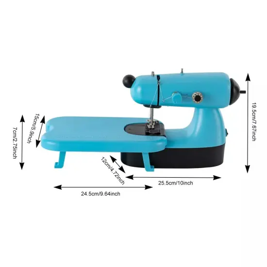 Portable Mini Desktop Electric Sewing Machine Home DIY Tailor Stitch 2-Mode {2}