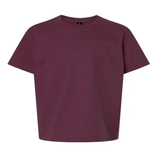 Gildan&reg; Classic Fit Crewneck short sleeve Youth Tee Maroon {2}