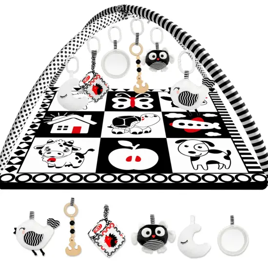 Floor Square Playmat for Babies with Sound Toys {1}