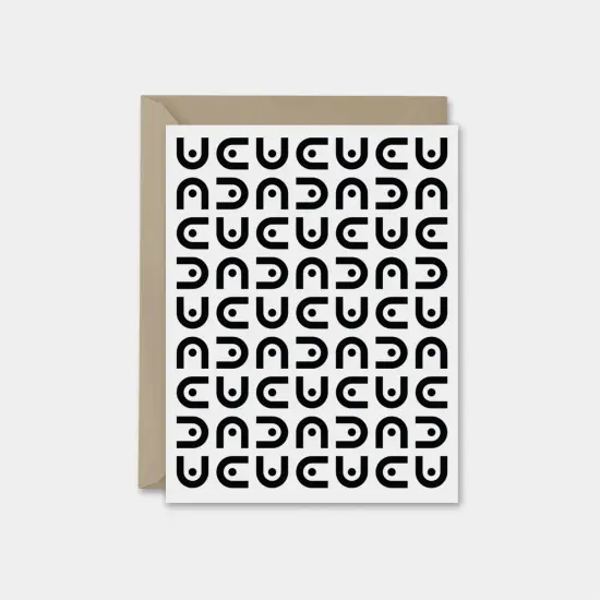 Minimal Modern Black and White Card {4}