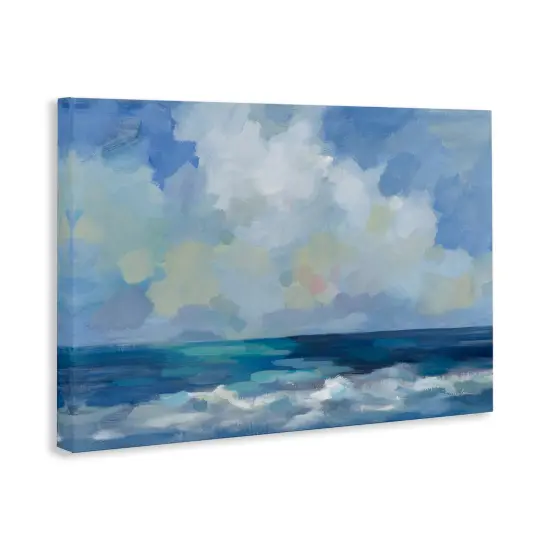 Stupell Industries Nautical Waves & Clouds Canvas Wall Art Design by Silvia Vassileva {3}