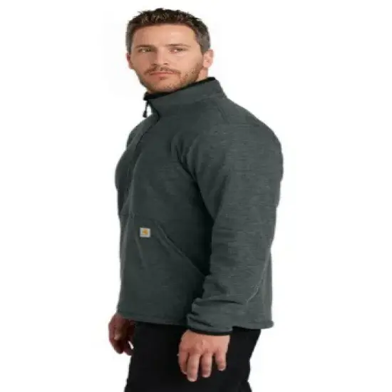 Carhartt&reg; Textured Half Zip Fleece Jacket Heather Grey {6}