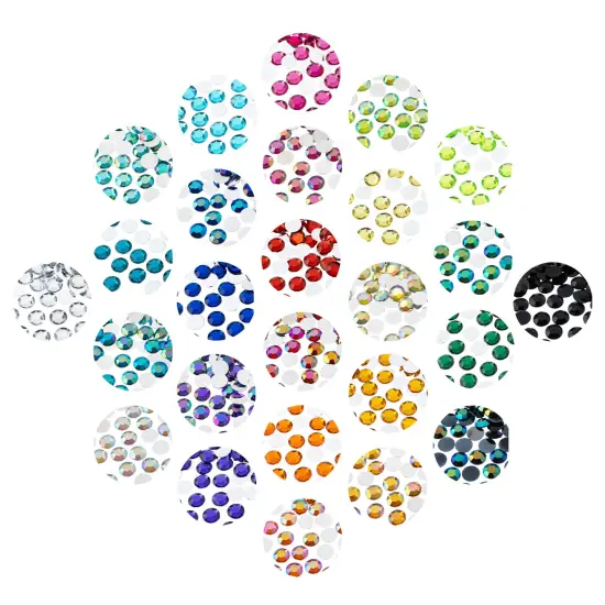 John Bead 10mm (SS45) Round Acrylic Flat Back Rhinestones, 500pcs Purple {5}