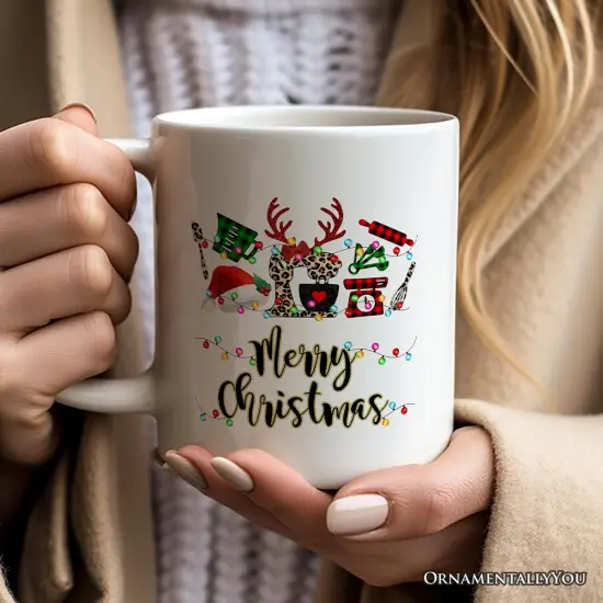 Baker Buffalo Plaid Christmas Mug, Baking Gift {2}