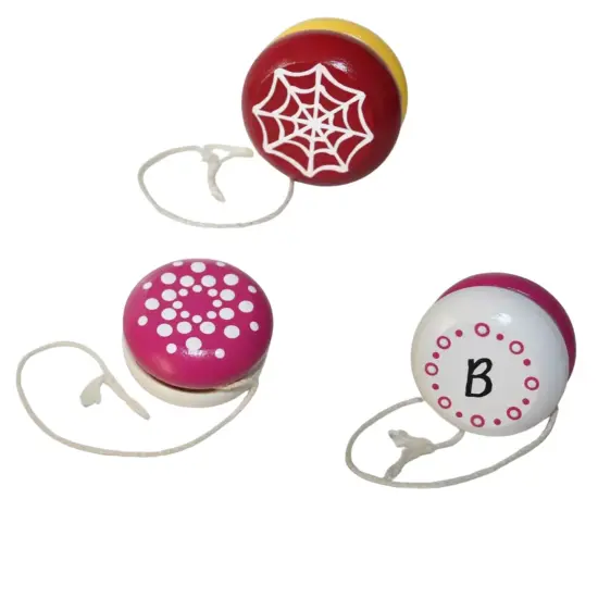 Kitcheniva 10 Pcs Unfinished Wooden Paintable Yo-Yo Classic Kids Toys Party {5}