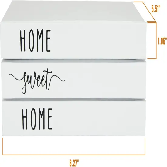 White Decorative Faux Books - Farmhouse Coffee Table and Shelf D&eacute;cor {6}