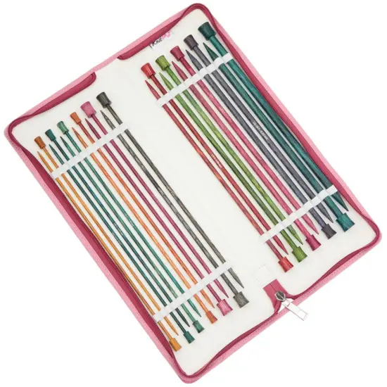 KnitPro Dreamz Grande 10" Single Point Needle Set - 11 Pairs Sizes US 2.5 to 11 {1}