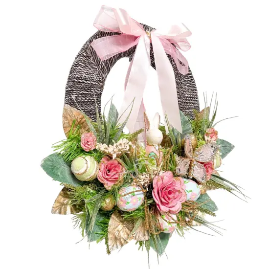 Easter Joy Oval Wreath {3}