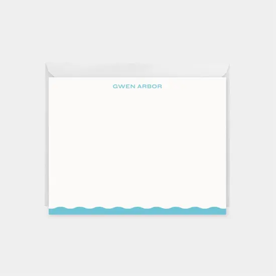 Wavy Edge Note Cards XI {1}