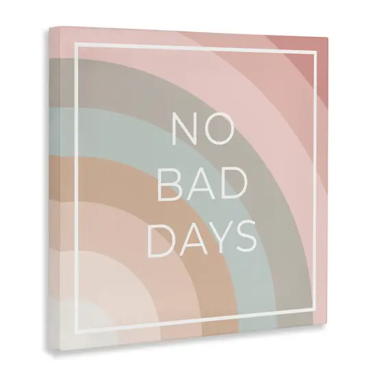 Stupell Industries No Bad Days Rainbow Canvas Wall Art Design by Anna Quach {3}