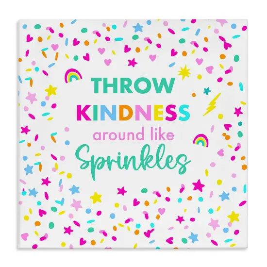 Stupell Industries Kindness Like Sprinkles Canvas Wall Art Design by Sharon Lee {1}