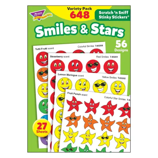 Smiles & Stars Stinky Stickers&reg; Variety Pack, 648 ct {1}