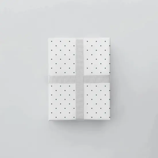 Vintage Blue Dot Gift Wrap {3}