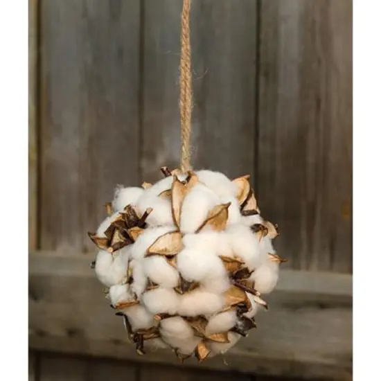 Country Cotton & Petal Ball {1}