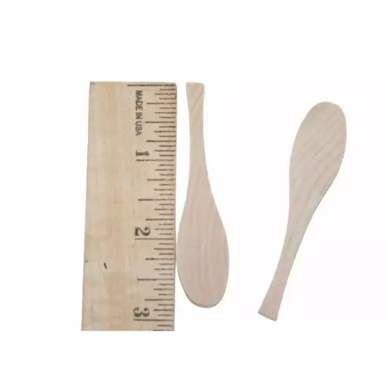 Kitcheniva 500 Pcs Wooden Spoon Cutout Paddle Oar Wood Party Favor {2}