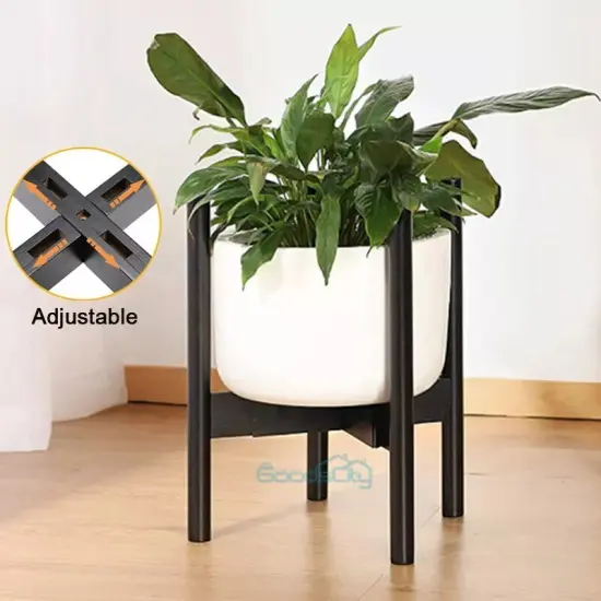 Adjustable Plant Stand Indoor Outdoor Plants Modern Outdoor Large Planter Holder {4}