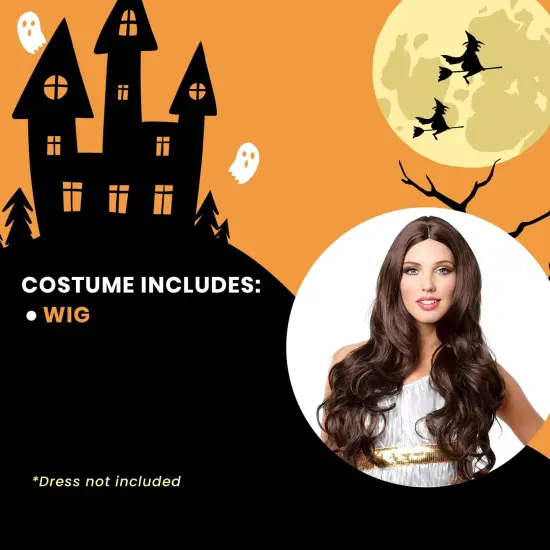 Goddess Adult Brown Costume Wig {5}