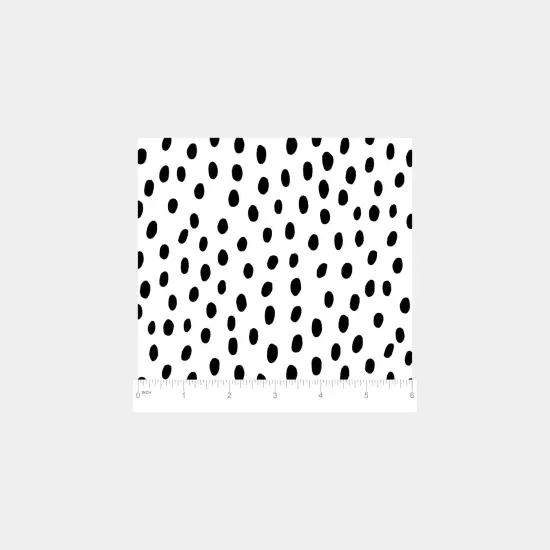 Black and White Handdrawn Polka Dots {4}