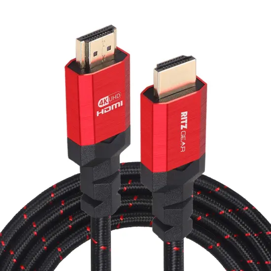 RitzGear 1 ft. 4K HDMI Cable, High Speed 18 Gbps HDMI to HDMI Cable, 3-Pack {1}