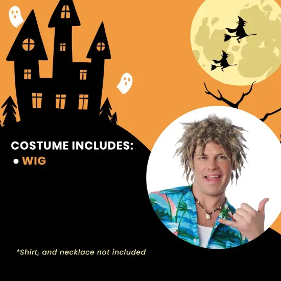 Surfer Adult Dirty Blonde Costume Wig {6}